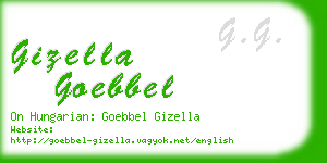 gizella goebbel business card